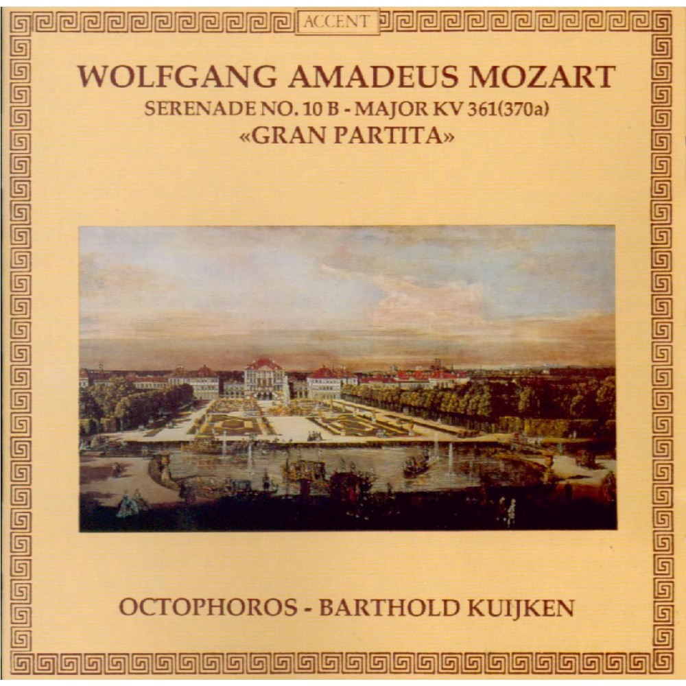 MOZART - Octophoros - Sérénade n°10, pour instruments à vent en si bémol..